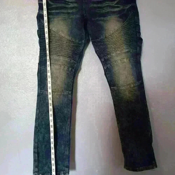 Encrypted Distressed Denim Jeans size W 34 L 32 - Picture 10 of 15